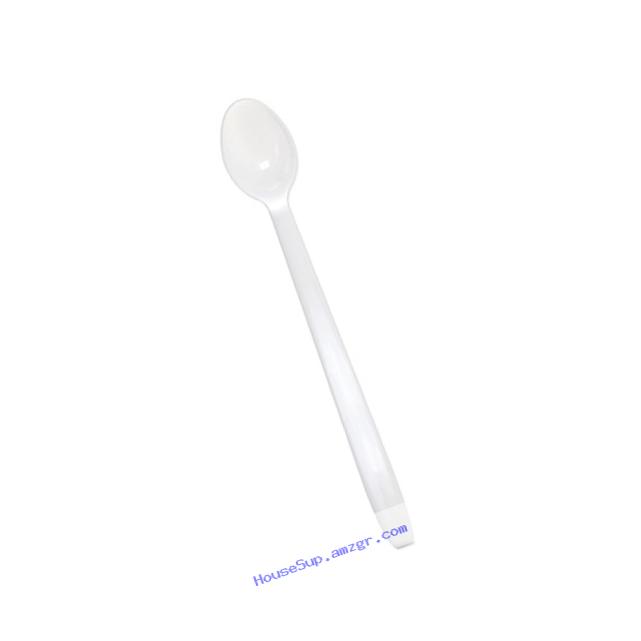 Lollicup U2205 (White) Karat Heavy-Weight Disposable Soda Spoon, 7.8