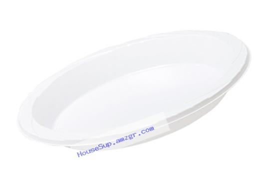 Genuine Joe GJO10323 Plastic Reusable/Disposable Plate, 10-1/4