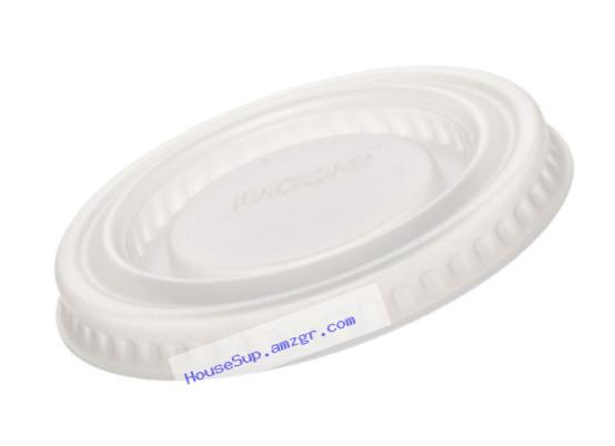 Dixie PL1 Plastic Lid Fits 0.75 oz. and 1.25 oz. Dixie Plastic Souffle Cups, Translucent (48 Sleeves of 100)