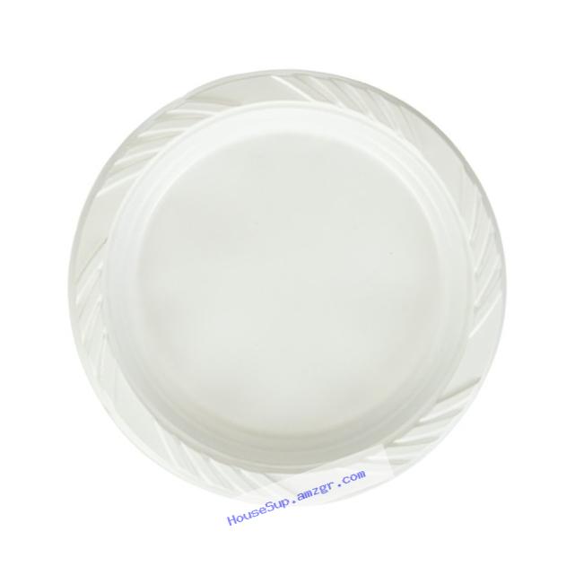 Blue Sky 100 Count Disposable Plastic Plates, 6-Inch, White