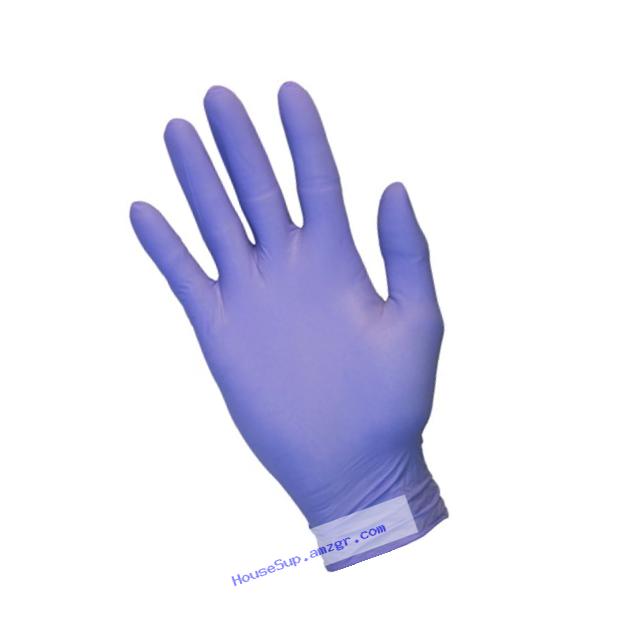 Nitrile Exam Gloves - Medical Grade, Powder Free, Latex Rubber Free, Disposable, Non Sterile, Food Safe, Textured, Indigo Color,?Convenient Dispenser Pack of 100, Size Medium