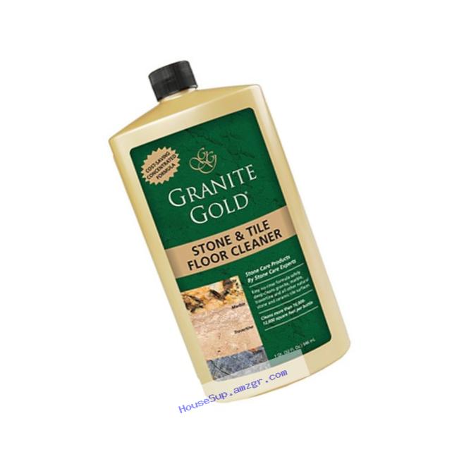 Granite Gold Stone & Tile Floor Cleaner concentrated no-rinse marble floor cleaner, travertine floor cleaner, slate floor cleaner, granite floor cleaner, tile floor cleaner,  32 oz.