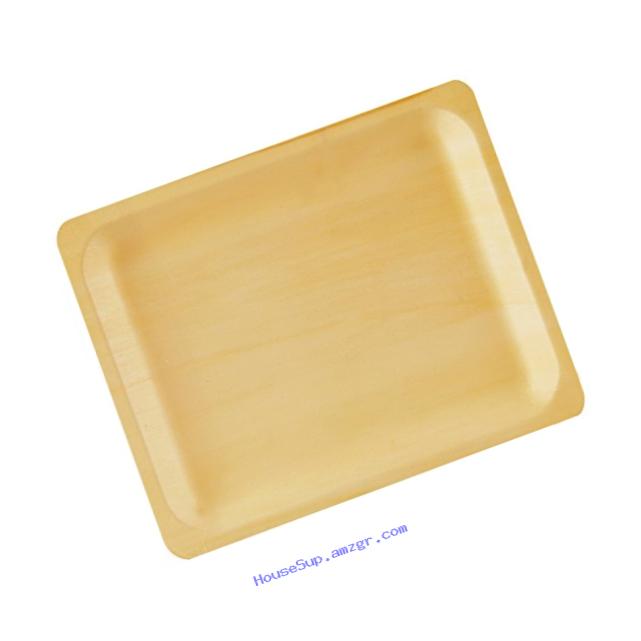 Perfect Stix Perfectware 10-50ct Wooden Disposable Rectangular Plates, 10