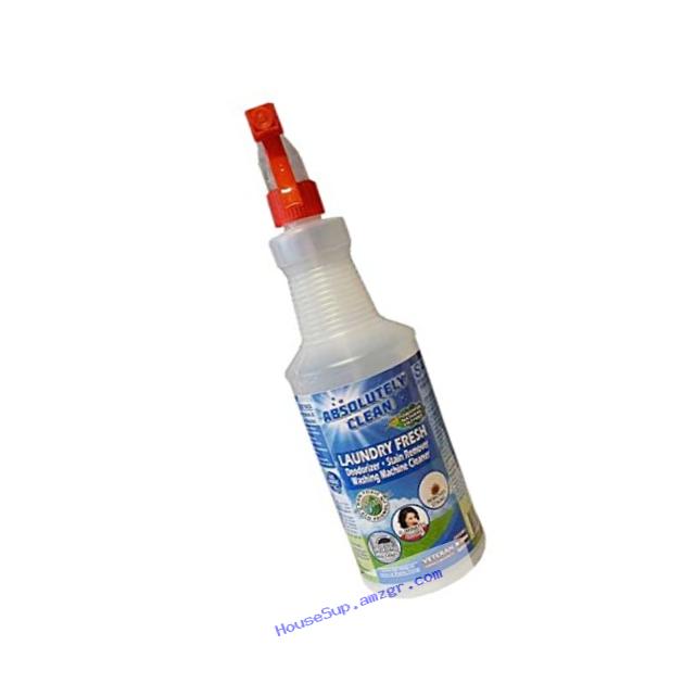 Absolutely Clean Laundry Fresh Stain Remover, Odor Eliminator and Machine Cleaner, Made in the Colorado
