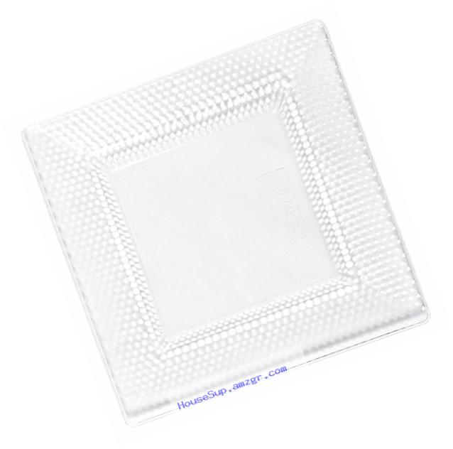 Party Squares Collection Premium Heavyweight Plastic Disposable 6.5