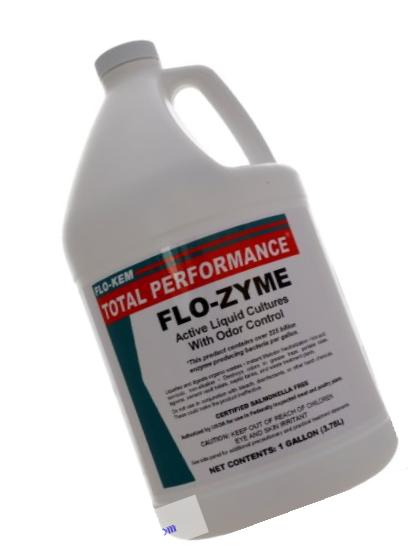 Flo-Kem 5195 Flo-Zyme Bio-Enzyme Drain Opener/Deoderizer with Pleasant Scent, 1 Gallon Bottle, Milky White
