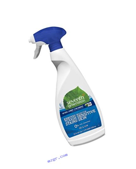 Seventh Generation 22842 Natural Laundry Stain Remover, 22 oz Spray Bottle