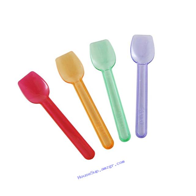 Lollicup U2400 (Rainbow) Karat Disposable Gelato Spoon, 3.7