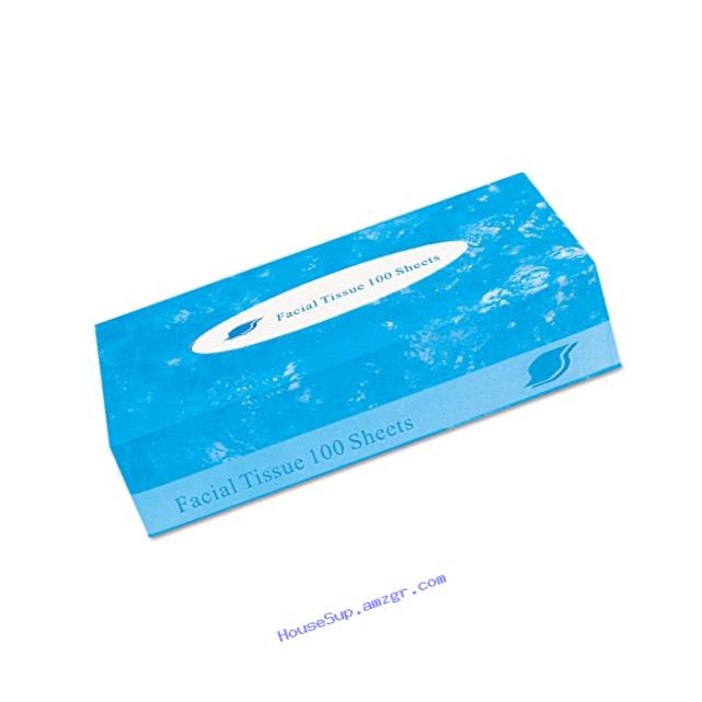 GEN GEN FACIAL-30/100 Boxed Facial Tissue, 2-Ply, White (Pack of 3000)