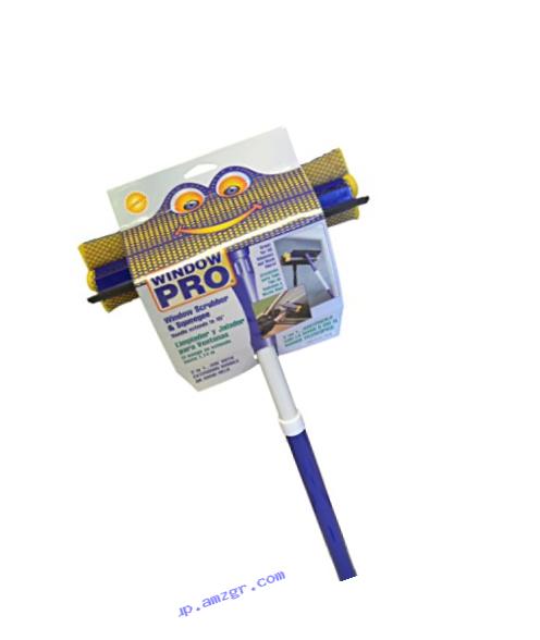 Starmax 380-26 Window Pro Non-Scratch Scrubber and Squeegee with Metal Handle That Extends to 45