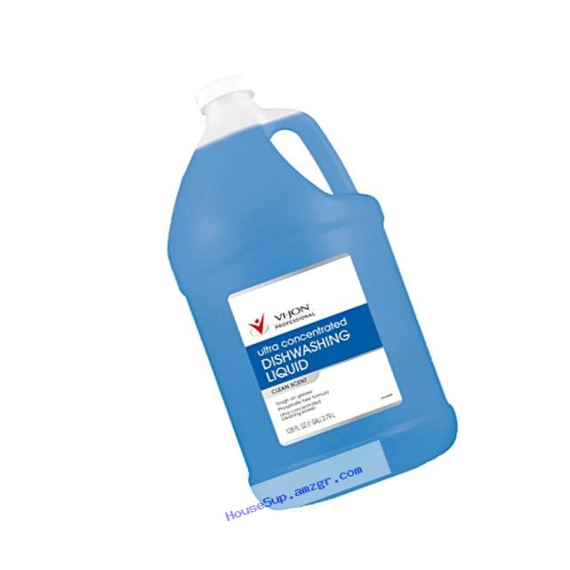 Vi-Jon Professional 1000044028 Deep Clean Dishwashing Liquid, 1 gal, 11.07