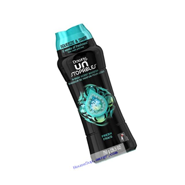 Downy Unstoppables In-Wash Scent Booster Beads, Fresh Scent, 750 g - Packaging May Vary