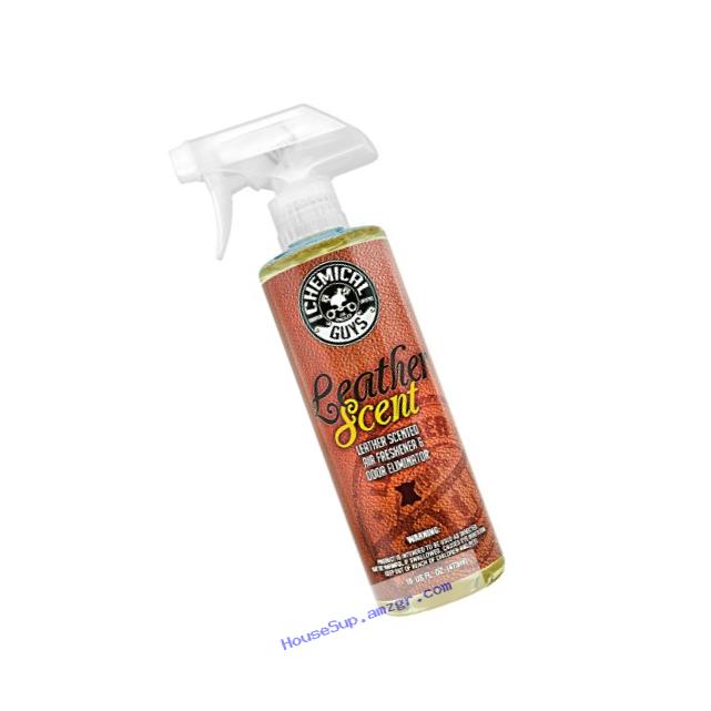 Chemical Guys AIR_102_16 Leather Scent Premium Air Freshener and Odor Eliminator (16 oz)
