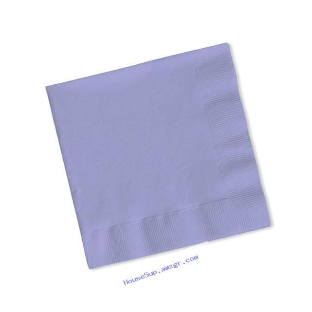 Creative Converting Touch of Color 2-Ply 50 Count Paper Lunch Napkins, Luscious Lavender