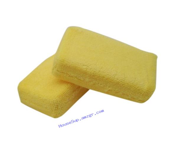 Microfiber Cleaning Sponges, Kitchen and Bathroom Cleaning Sponges, 2-Pack
