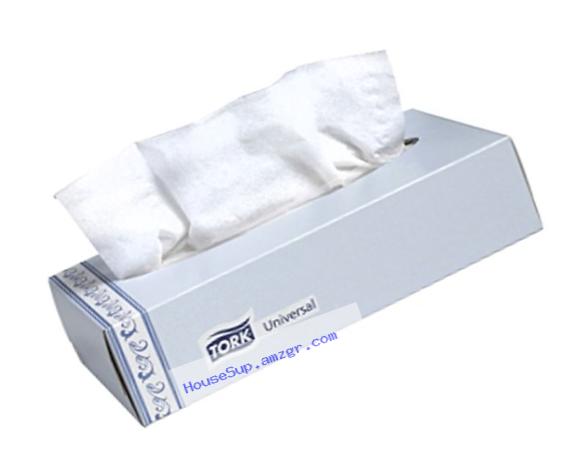 Tork TF6710A Universal Flat Box 2-Ply Facial Tissue, White