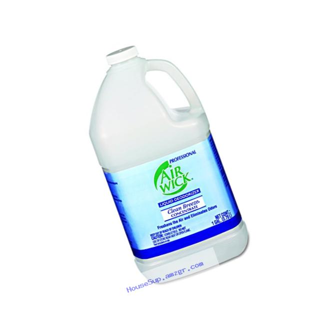 Professional Air Wick Liquid Deodorizer Concentrate, Clean Breeze, 4gal (4X1gal)