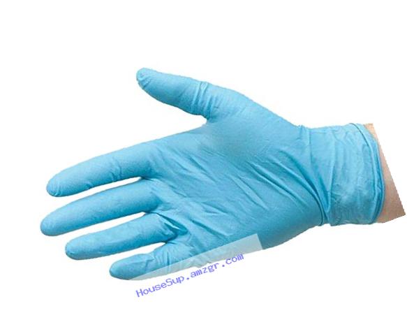 GREAT GLOVE NM50015-L-CS Nitrile Powder-Free Glove, Industrial Grade, 4.5 mil - 5 mil, Latex-Free, Textured, Nitrile Synthetic Rubber, General Purpose, Food Safe (FDA 21 CFR 170-199), Large, Blue (Pack of 1000)