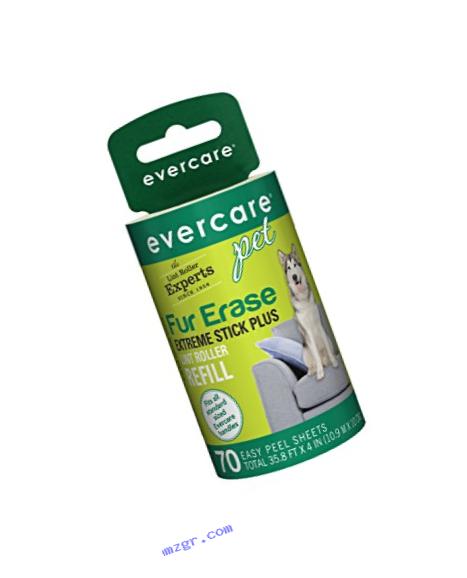 Evercare Pet Fur Erase Extreme Stick Plus 70 Sheet Lint Roller Refill