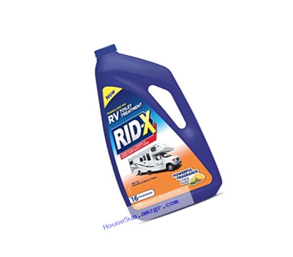 RID-X RV Toilet Treatment Liquid, 16 Treatments, 48 fl oz