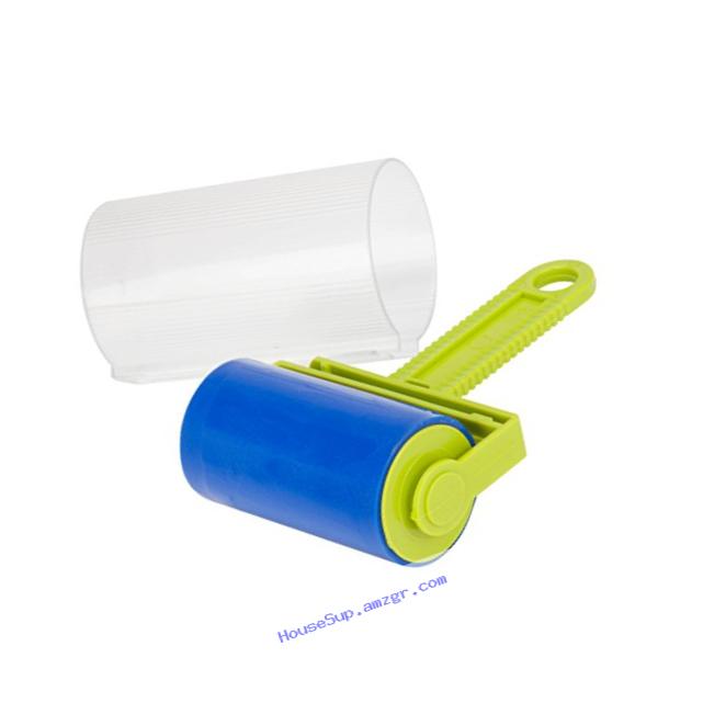Honey-Can-Do LNT-06512 Rinse and Reuse Wide Travel Lint Roller with Cover