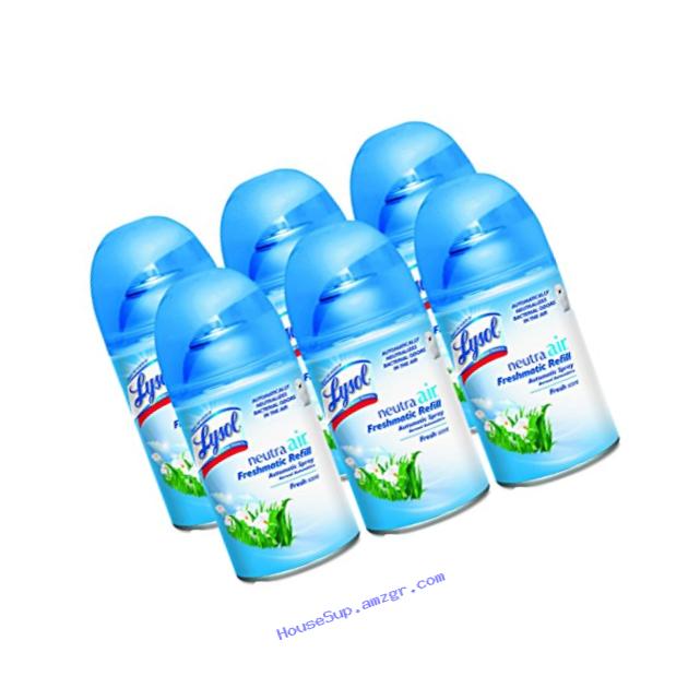 Lysol Neutra Air Freshmatic 6 Refills Automatic Spray, Fresh Scent, (6X6.17oz), Air Freshener