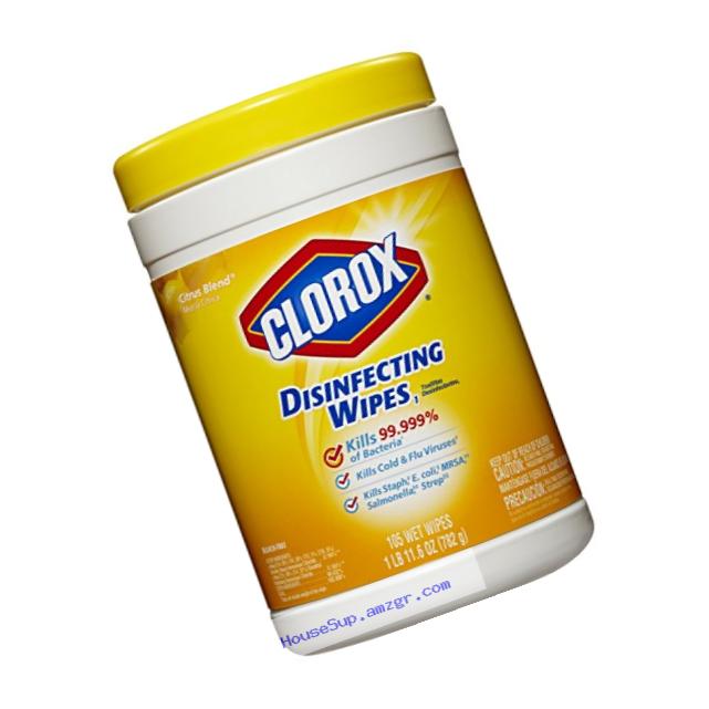 Clorox Disinfecting Wipes, Citrus Blend, 105 Wet Wipes