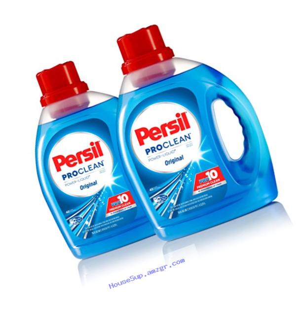 Persil ProClean Power-Liquid Laundry Detergent, Original Scent, 75 Fluid Ounces, 96 Total Loads (Pack of 2)