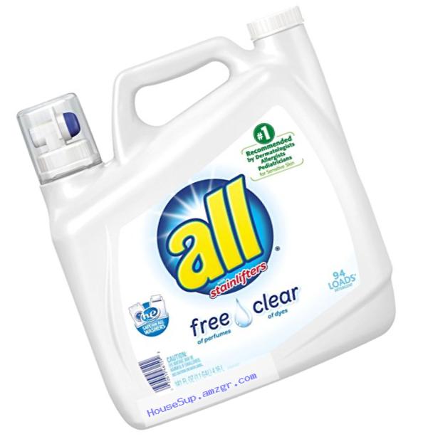 all Liquid Laundry Detergent, Stainlifters- Free & Clear - 141 oz
