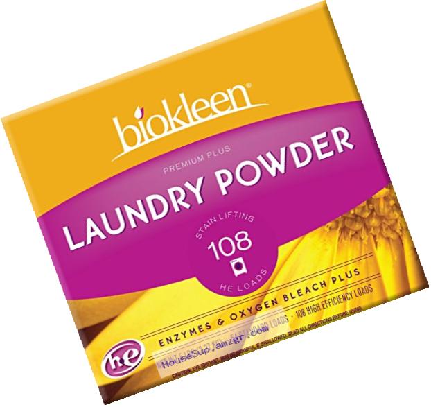 Biokleen Laundry Powder, Premium Plus, 5 Pounds (Pack of 8)
