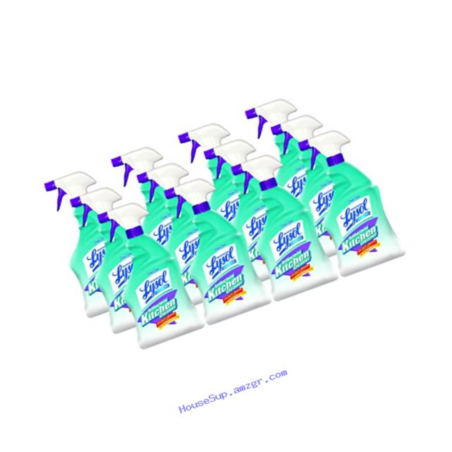 Professional Lysol Antibacterial Kitchen Cleaner Spray 384oz (12X32oz)