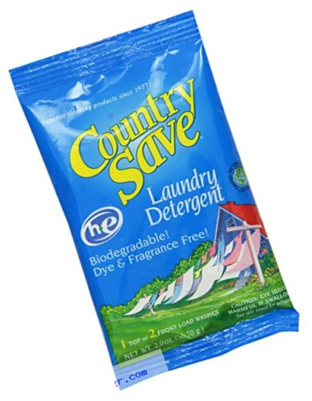 Country Save HE Powdered Laundry Detergent, 2-Ounce Packets (Pack of 200)