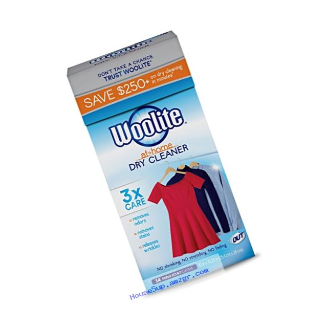 Woolite At Home Dry Cleaner, Fresh Scent, 14 Cloths