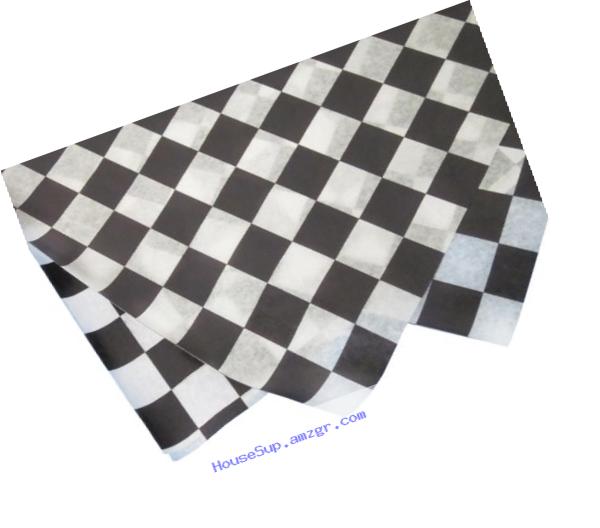 Durable Packaging Checkered Wax Sheets,12