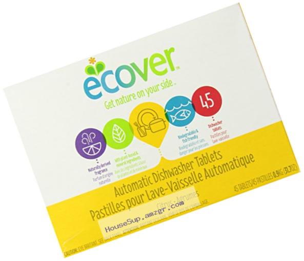 Ecover Naturally Derived Automatic Dishwasher Tablets, Citrus, 45 Count, 31.7 Ounce