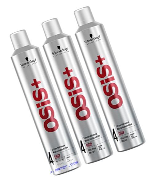 OSiS+ GRIP Extreme Hold Mousse , 6.8-Ounce (3-Pack)
