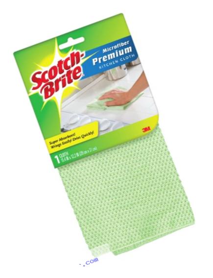 Scotch-Brite Premium Kitchen Cleaning Cloth, 1 Cleaning Cloth, Microfiber, Assorted Colors, (9035-1)