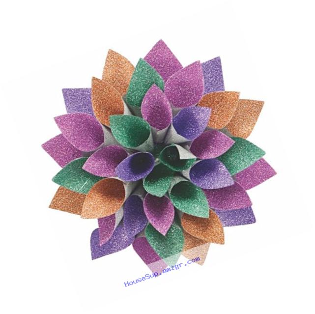 The Gift Wrap Company 12 Count Decorative Glitterati Lotus Bows, Multicolor
