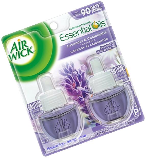 Air Wick Scented Oil 12 Refills, Lavender & Chamomile, (6X2x0.67oz), Air Freshener